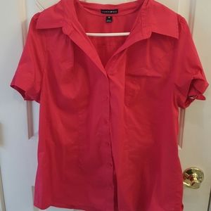 Red dress shirt